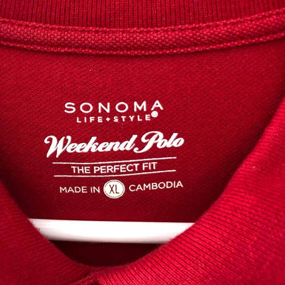 Red Polo Shirt Size XL - Picture 2 of 2